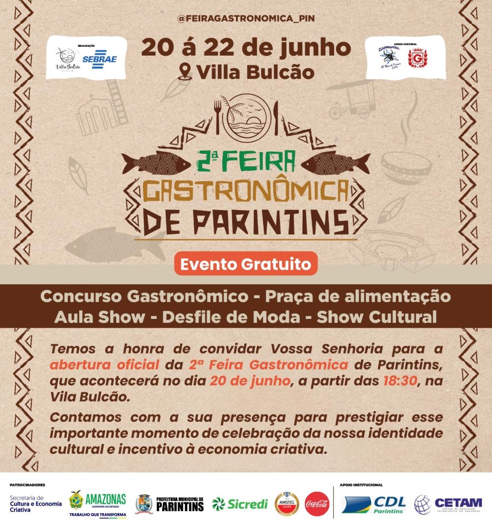 Parintins Recebe a 2ª Feira Gastronômica de Parintins: Uma Imersão nos Sabores do Amazonas e do Brasil