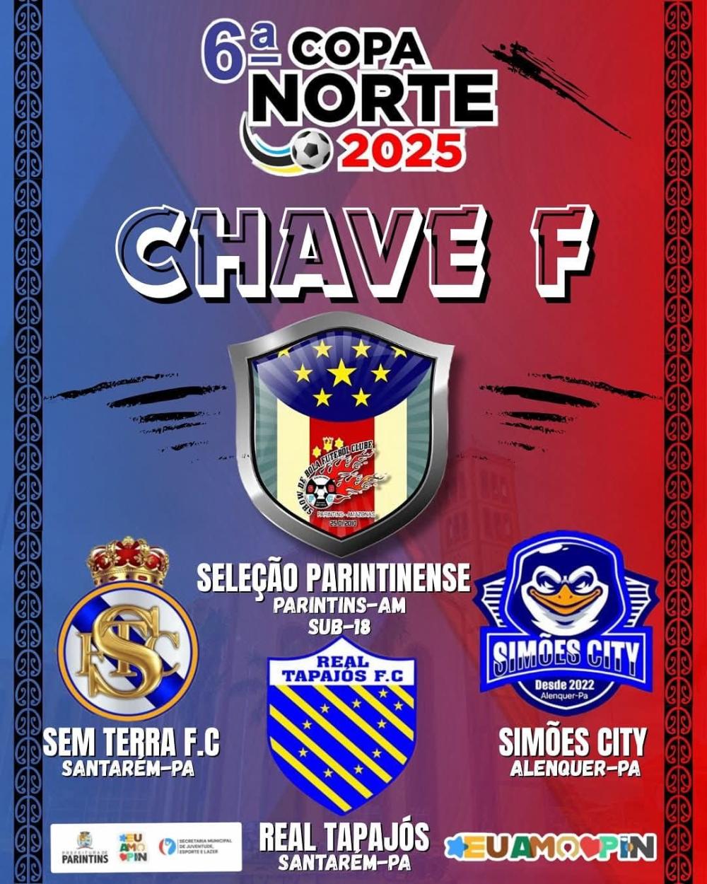 Definido o grupo da Seleção Parintinense na 6ª Edição da Copa Norte de Futebol Amador Sub-18.