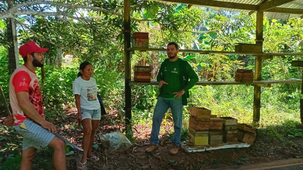 Secretaria de Produção Rural inicia acompanhamento técnico aos meliponicultores