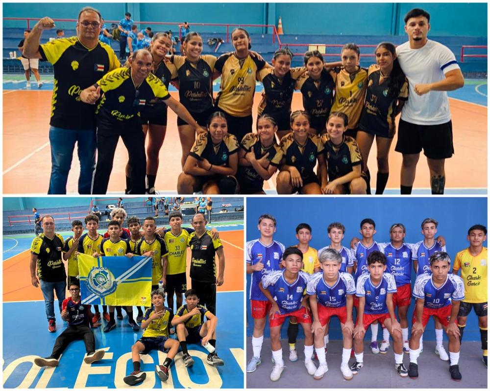 Escola Charles Garcia brilha nos JEAs com handebol e futsal