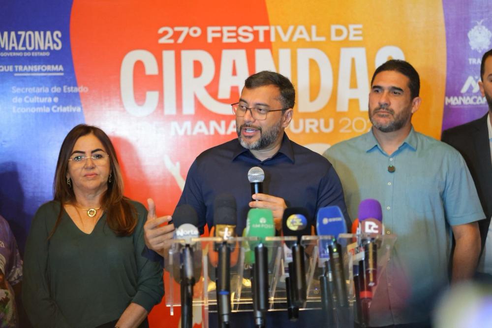 Governador Wilson Lima lança Festival de Cirandas 2025 com investimento recorde
