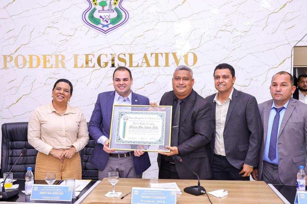 Roberto Cidade recebe Título de Cidadão de Nova Olinda do Norte