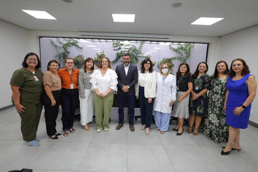 Wilson Lima recebe equipe do Hospital Einstein no AM