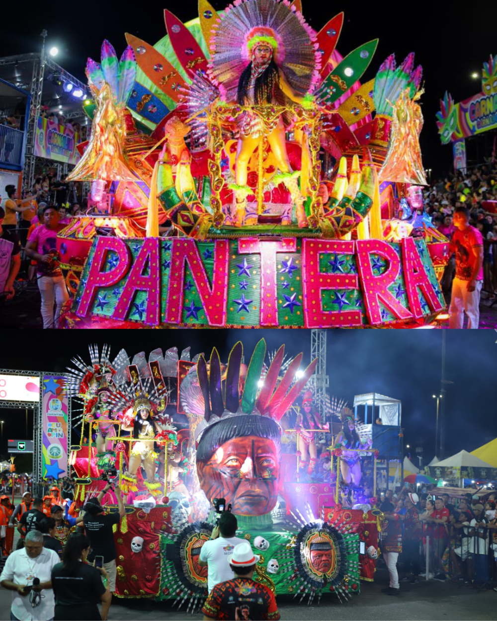Pantera Cor de Rosa e Rubro Negro vencem Carnaval de Parintins