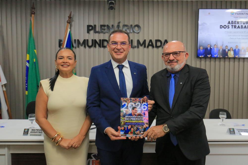 Câmara de Parintins inicia segundo ano da 19ª Legislatura com leitura da mensagem anual do prefeito Mateus Assayag