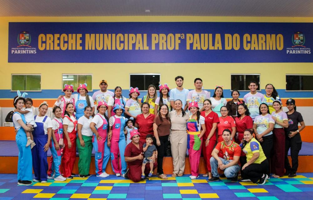 Vice-prefeita Vanessa Gonçalves acompanha início do ano escolar na Creche Profª. Paula do Carmo