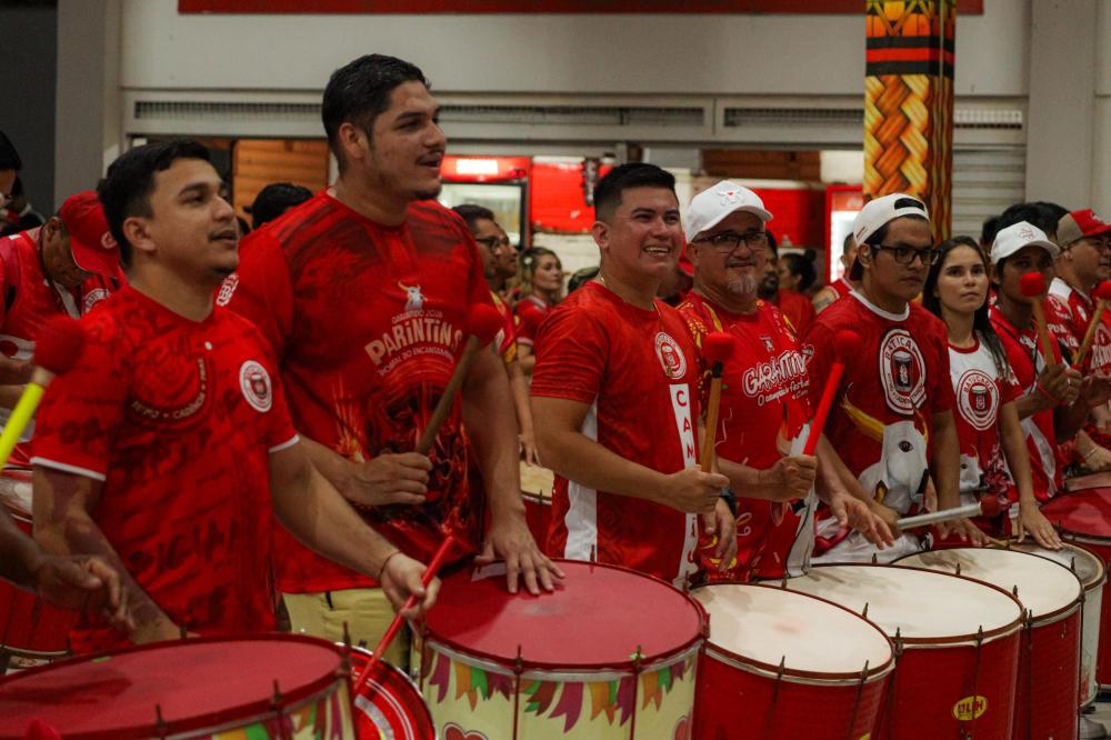 Batucada do Boi Garantido inicia ensaios para temporada 2026 na Cidade Garantido