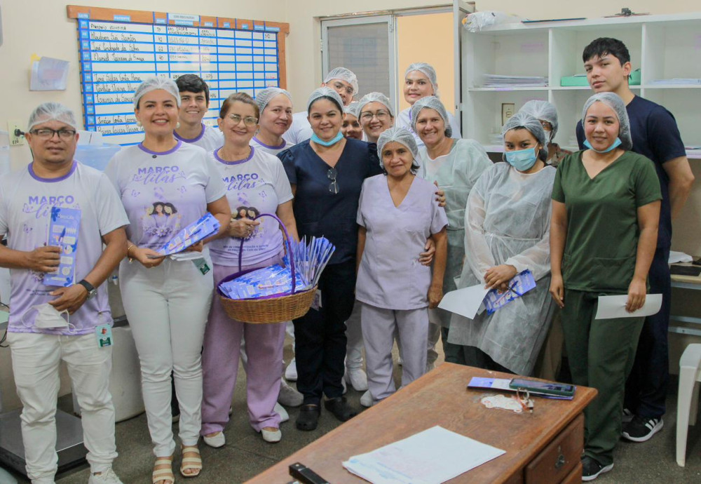 Em ação alusiva ao Março Lilás, vice-prefeita Vanessa Gonçalves destaca a importância da prevenção ao câncer do colo do útero