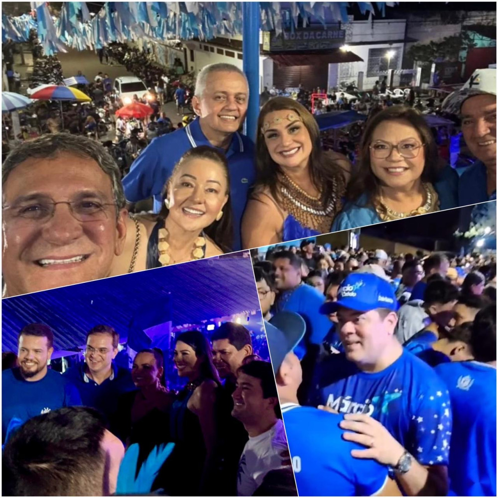 Carmona, Diego e Márcio prestigiam  o lançamento do álbum do Caprichoso