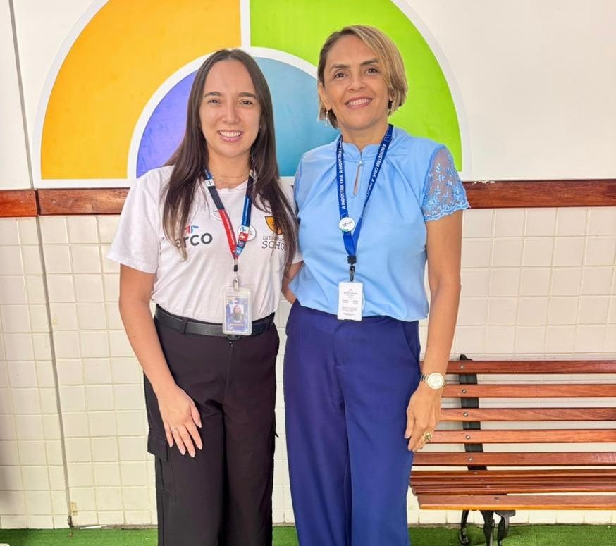 Representante da International School visita Escola SESI e reforça acompanhamento do programa bilíngue