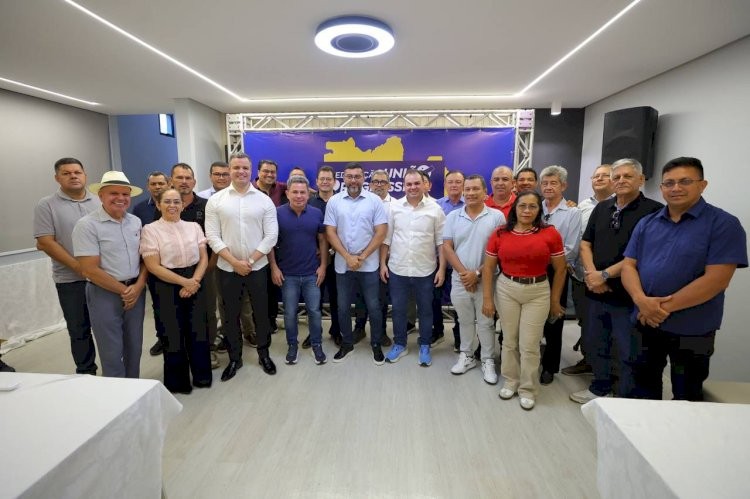 Wilson Lima reúne prefeitos e vice-prefeitos da federação União Progressista no Amazonas
