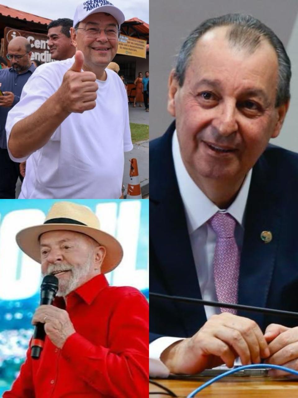 Braga, Lula e Omar lideram no Amazonas segundo DMP