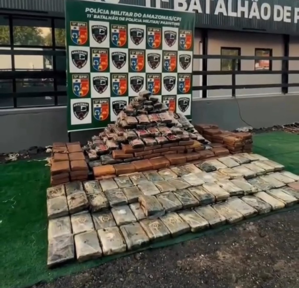 Polícia apreende 512 kg de entorpecentes durante operação em Parintins
