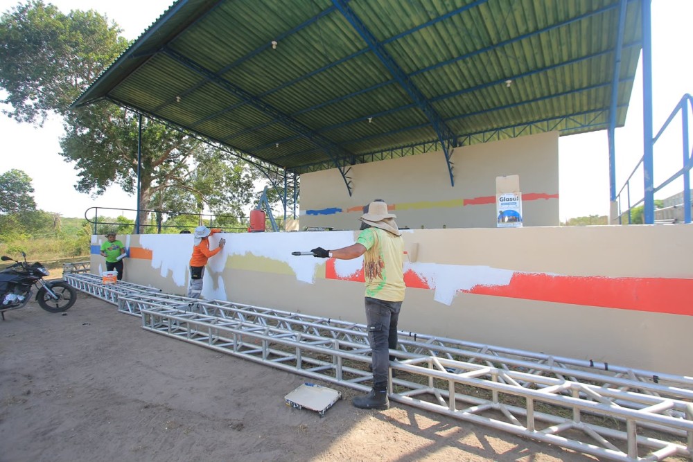 Obras e serviços reforçam estrutura do Caburi para o Festival de Verão