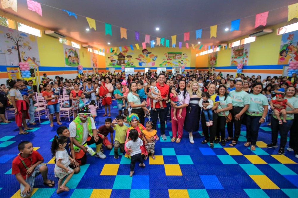 Mês da Primeira Infância é encerrado com ação que reúne 200 famílias em Parintins
