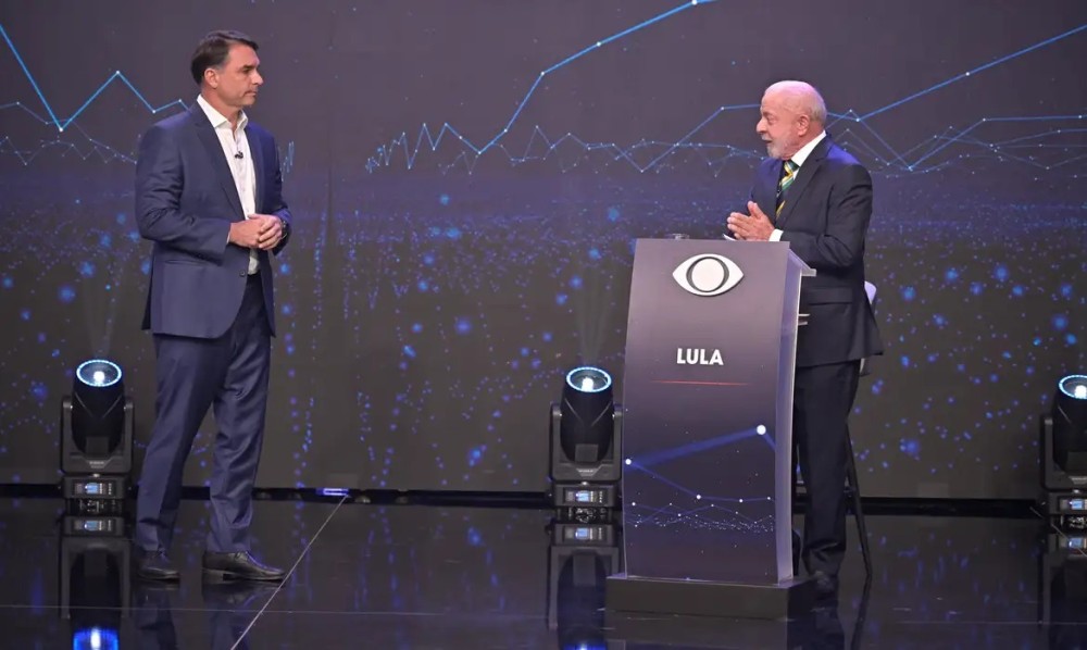 Lula e Flávio fazem primeiro debate das eleições na TV Band