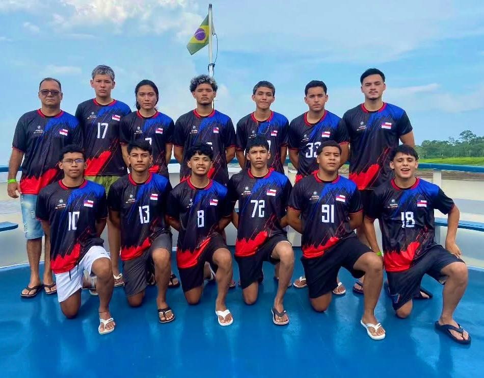 Rumo ao nacional: handebol juvenil de Parintins viaja para disputar os Jogos Escolares da Juventude no Paraná
